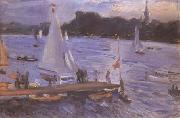 Max Slevogt The Alster at Hamburg (mk09) oil painting reproduction